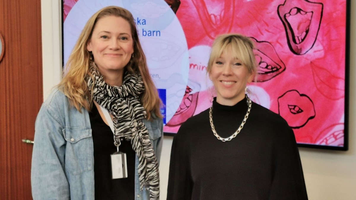AnnaKarin Larsson från Göteborgs Universitet och Åsa Mogren från Mun-H-Center