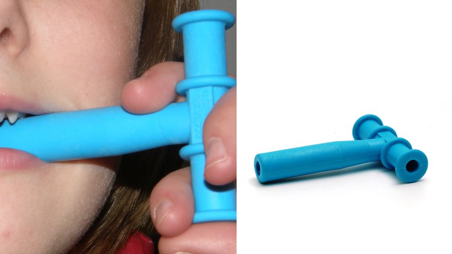 Stor blå chewy tube