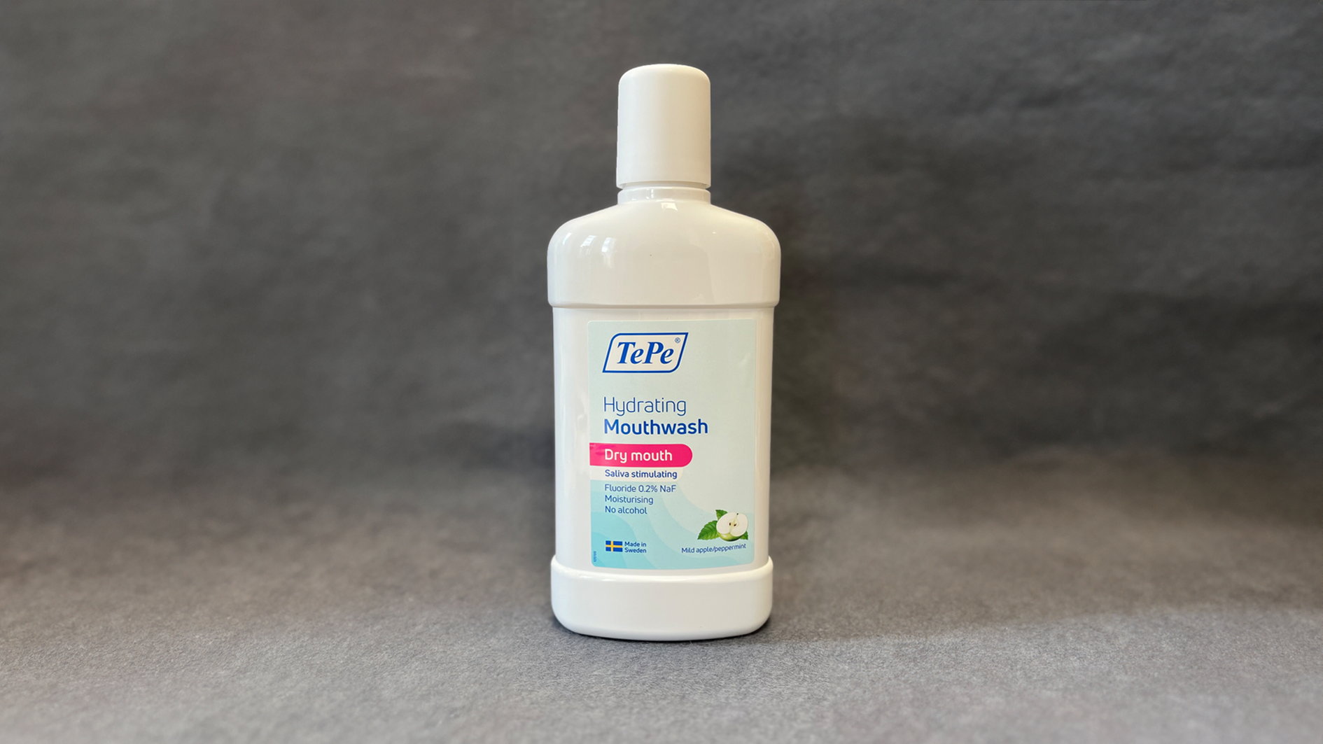 Tepe Hydrating Mouthwash, mild smak av äpple och pepparmynta