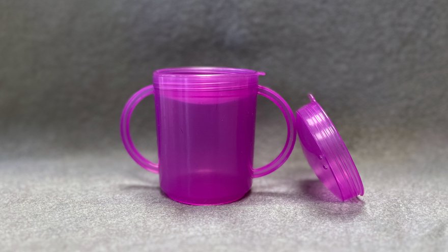 Mugg med skålformat lock