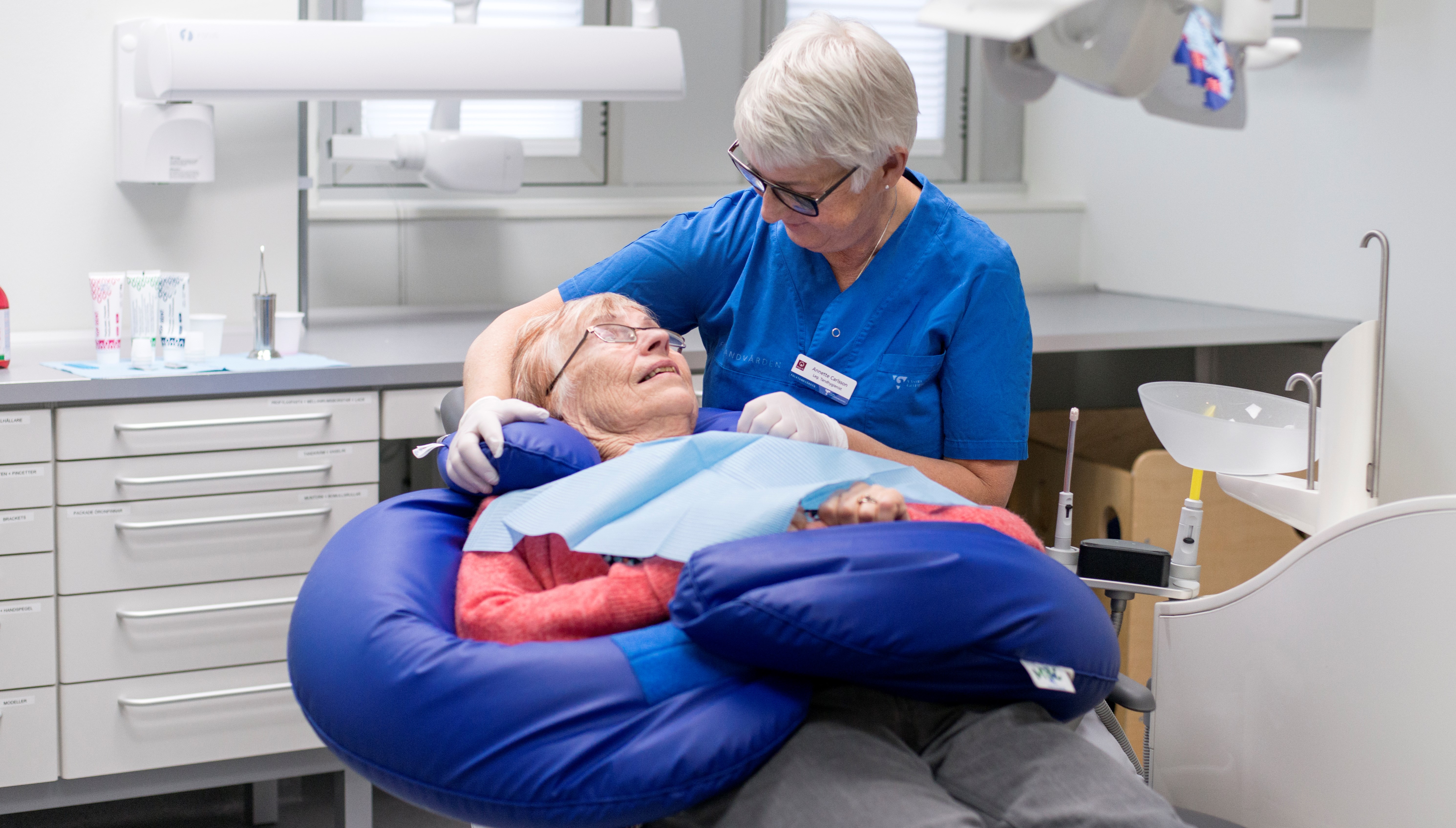 Bilden har använts som cover för munvårdsprogrammet Huntingtons sjukdom. 