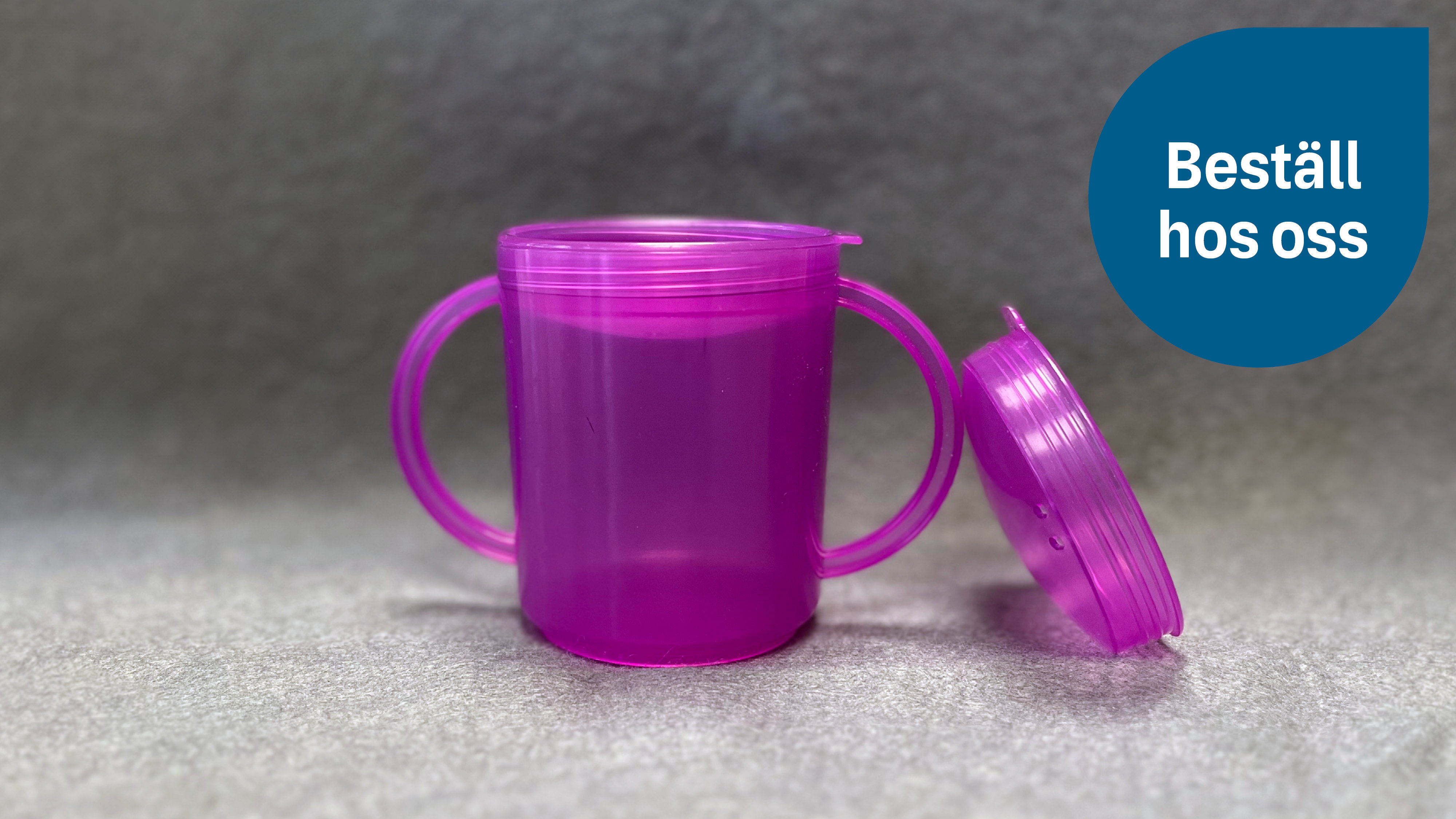 Mugg med skålformat lock