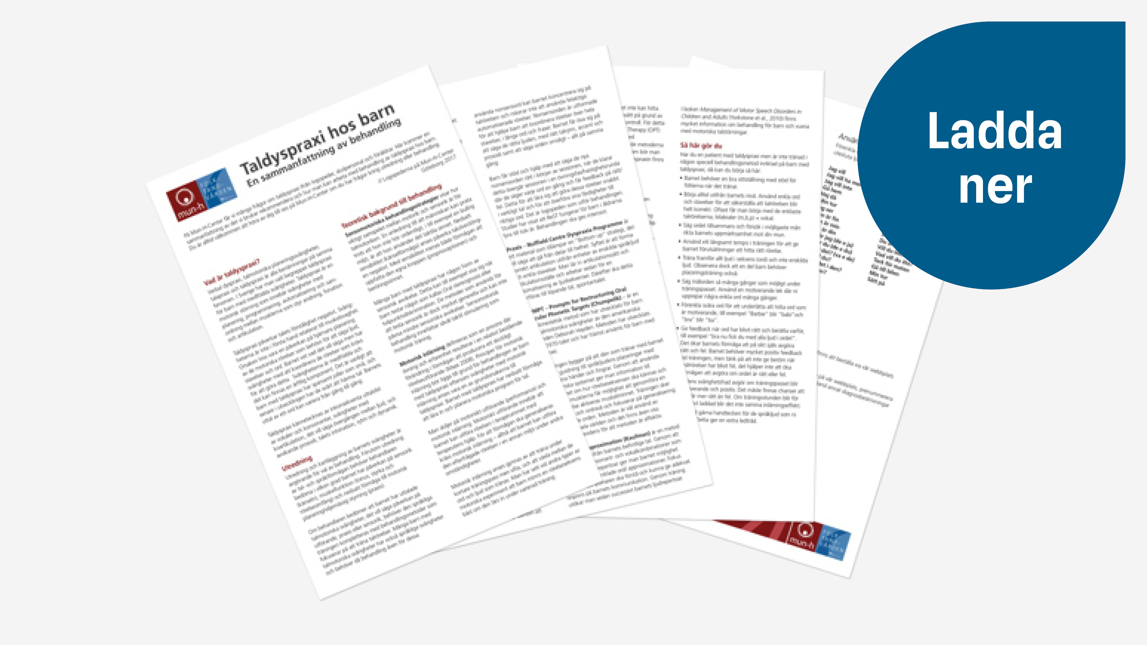 Taldyspraxi hos barn